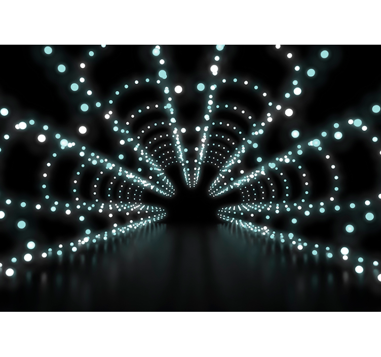 Fototapete 3D abstrakter lichtausbruch - TenStickers