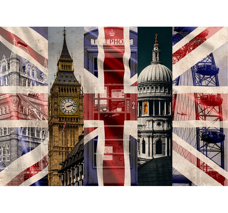 Union Jack London Fototapete - TenStickers