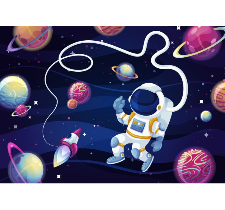 Kinder Fototapete Astronaut im Weltraum - TenStickers