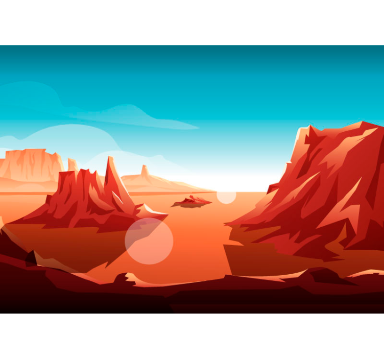 Fototapete Kinderzimmer Wüstensonne - TenStickers