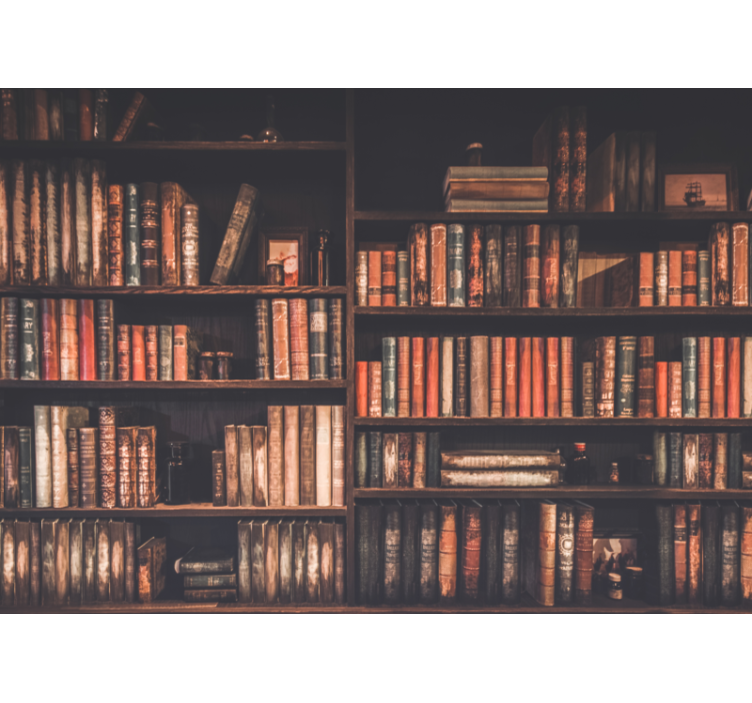 Fototapete liebe klassische buchsammlung - TenStickers