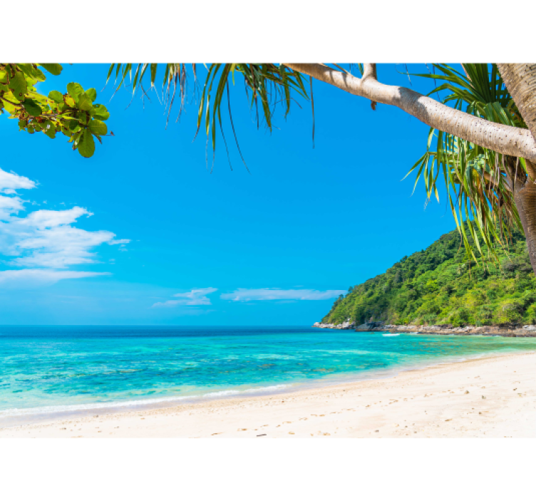 Fototapete Meer tropische küstenlandschaft - TenStickers