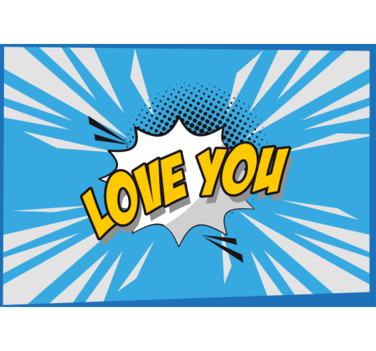 Fototapete Liebe ich liebe dich, nachrichtengewitter - TenStickers