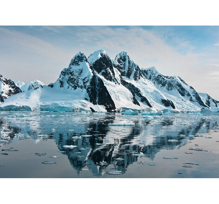 Fototapete berge majestätische frostgipfel - TenStickers