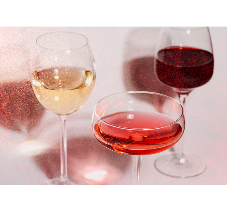 Fototapete musik elegante weingläser - TenStickers