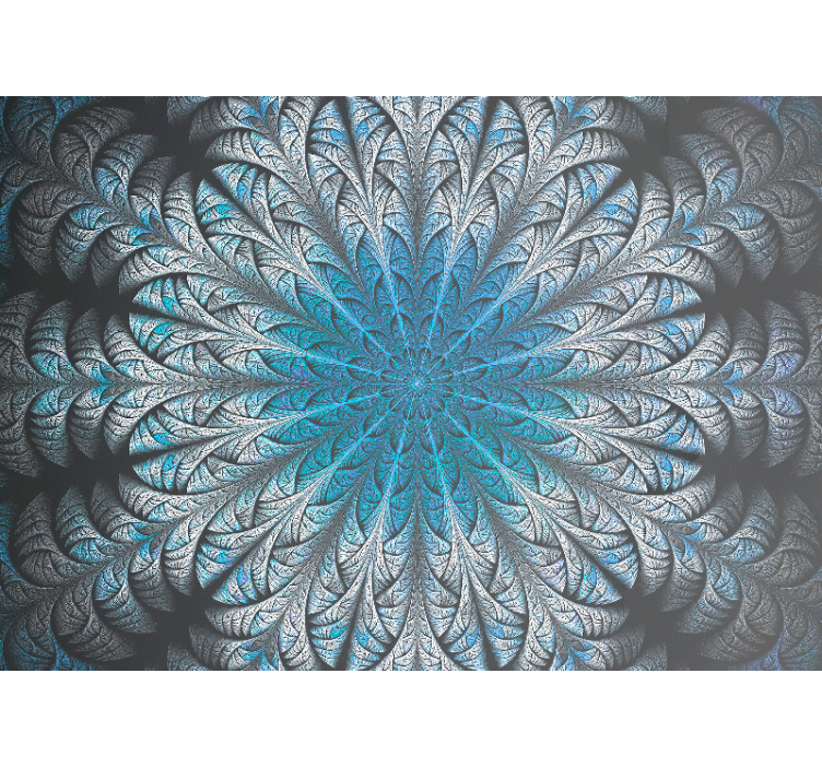 Fototapete modern mit aufwendigem blattmotiv - TenStickers