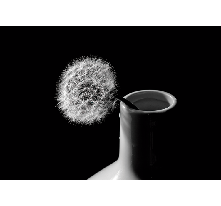 Fototapete löwenzahn dandelion in vase - TenStickers