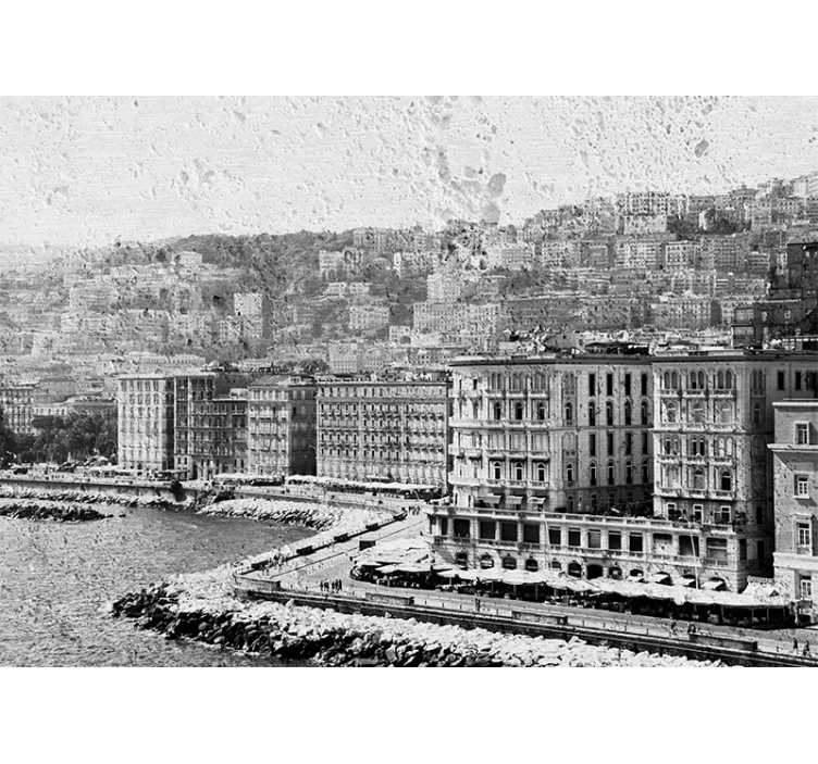 Fototapete Städte blick auf die küste von neapel - TenStickers