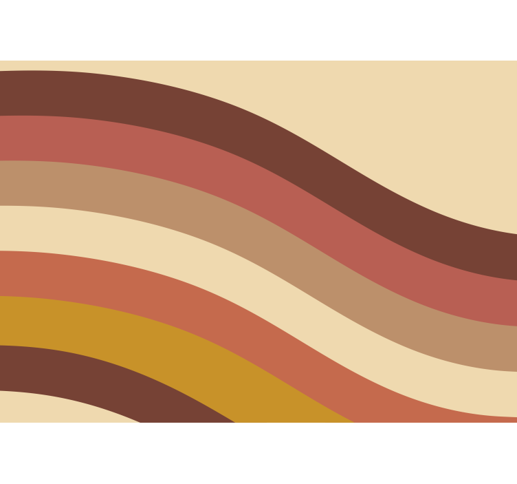 Fototapete abstrakt wellige erdtöne - TenStickers