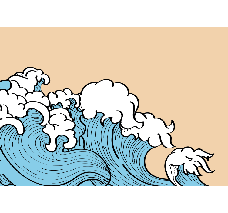 Fototapete natur im wellen-design - TenStickers