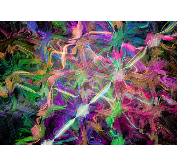 Fototapete abstrakt lebendige abstrakte wirbel - TenStickers