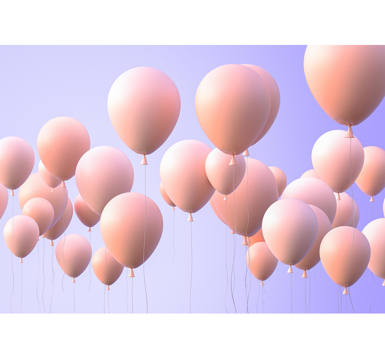 Fototapete liebe freude mit ballonmomenten - TenStickers