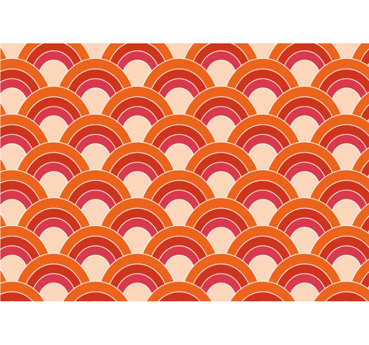 Fototapete textur geschichtetes kreisdesign - TenStickers