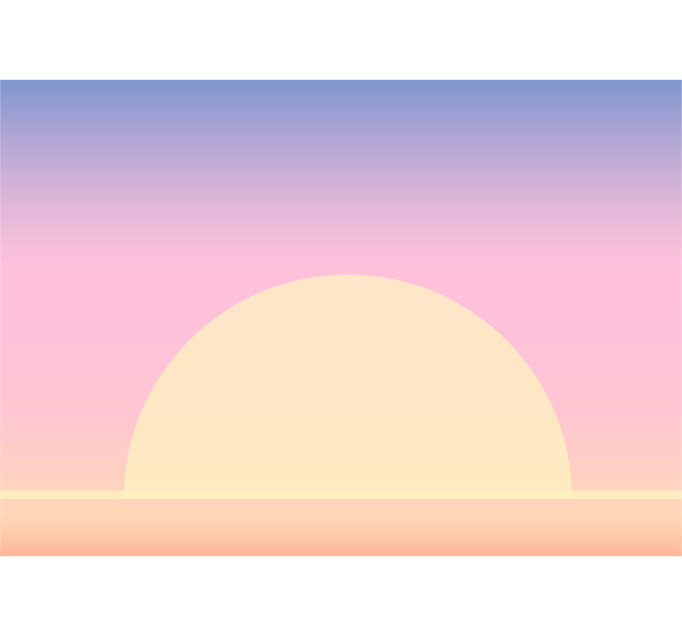Fototapete abstrakt sonnenhorizont pastell - TenStickers