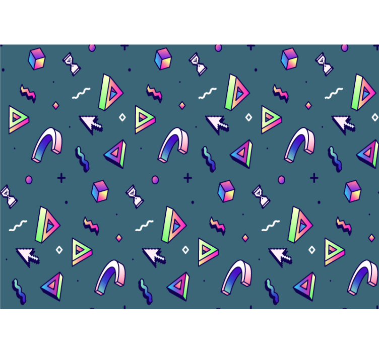 Fototapete liebe geometrische formen entdecken - TenStickers