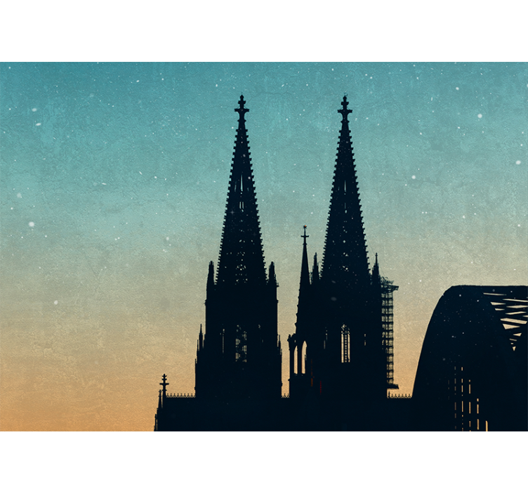 Fototapete Städte silhouette der türme der kathedrale - TenStickers