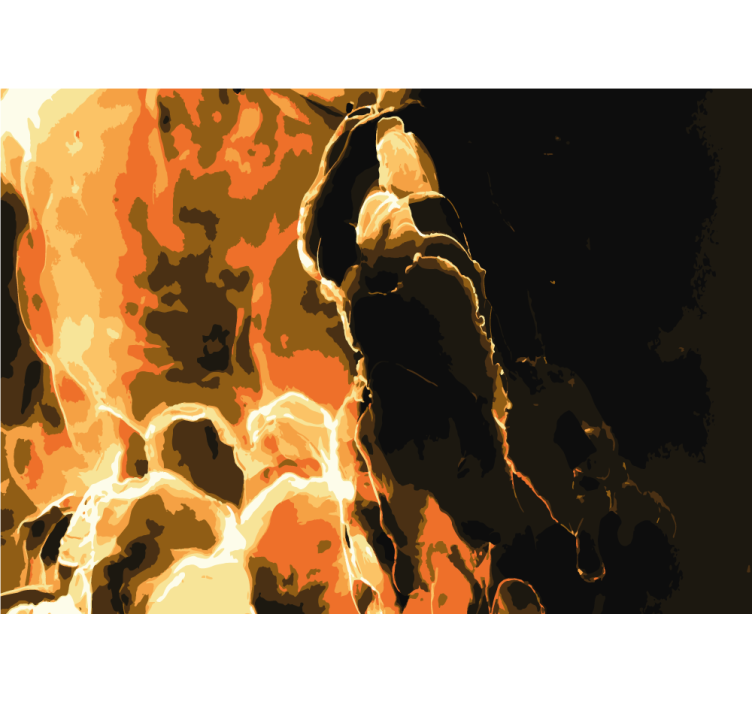 Fototapete abstrakt feuriges abstraktes muster - TenStickers