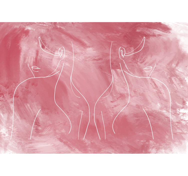 Fototapete Kunst minimalistische weibliche formen - TenStickers