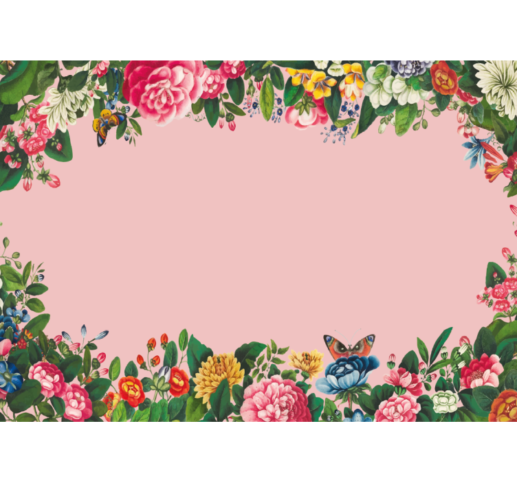 Fototapete Blumen elegantes rosa blumendesign - TenStickers