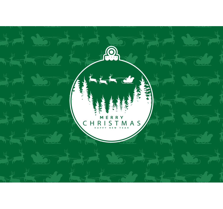 Fototapete weihnachten fröhliche winterlandschaft - TenStickers