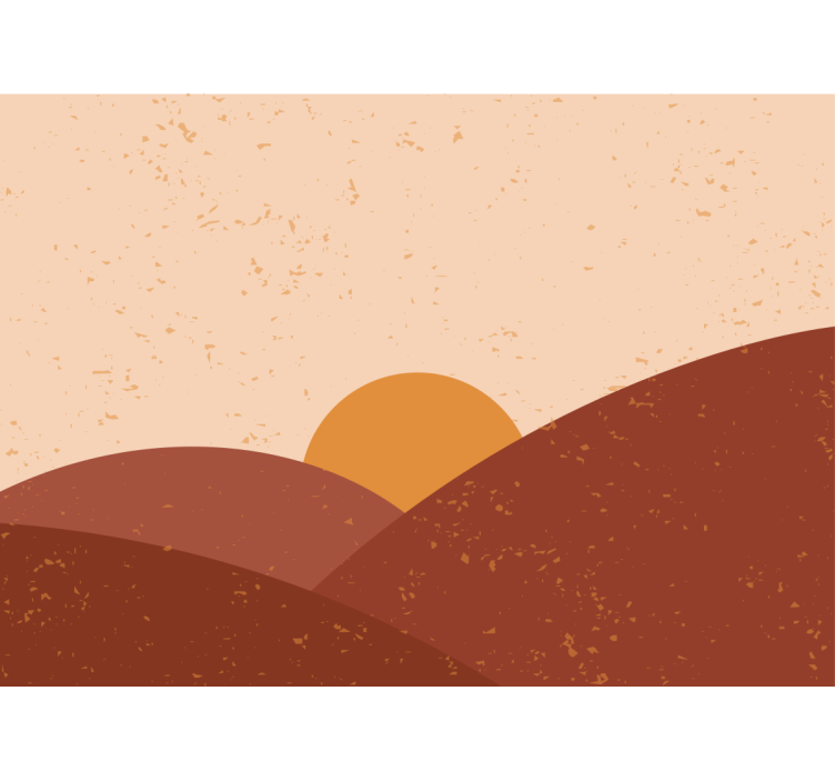 Fototapete landschaften dämmerung über gipfeln - TenStickers