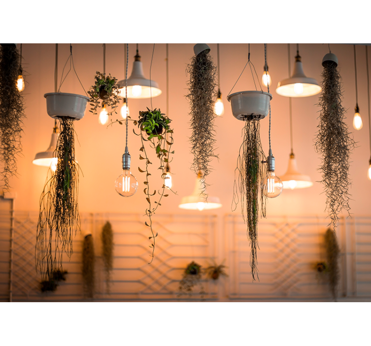 Fototapete natur mit hängenden pflanzenakzenten - TenStickers