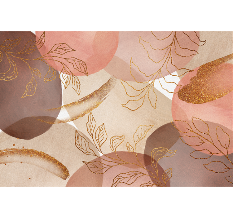 Fototapete Badezimmer dekoratives blumenmuster - TenStickers