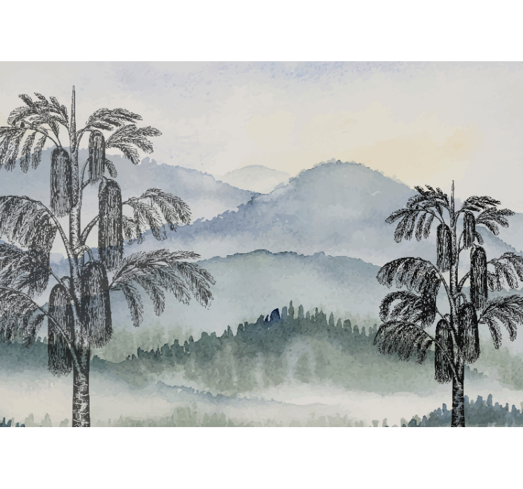 Fototapete natur berglandschaft - TenStickers