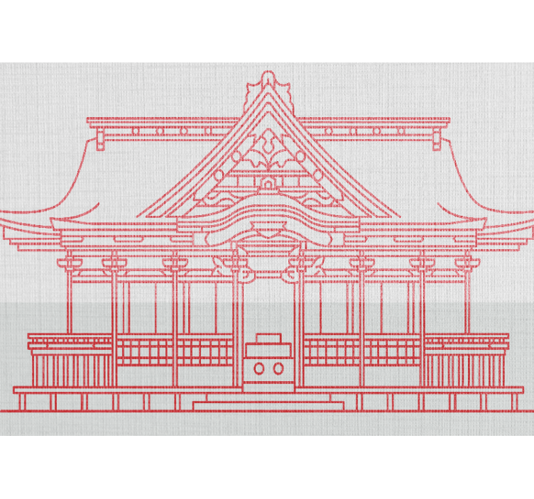 Fototapete städte mit traditioneller japanischer architektur - TenStickers