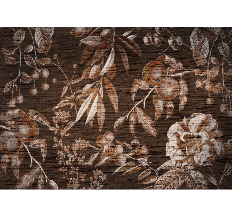 Fototapete blumen im floralen kunstdesign - TenStickers