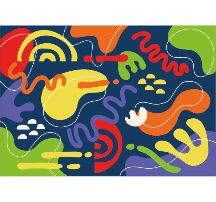 Fototapete abstrakt dynamische farbwellen - TenStickers