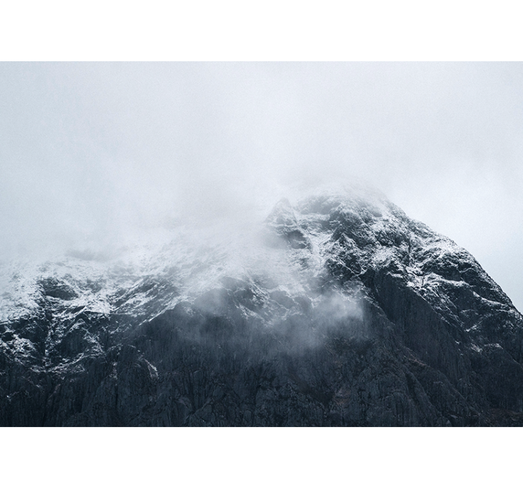 Fototapete berge eiskalter gipfel der berge - TenStickers