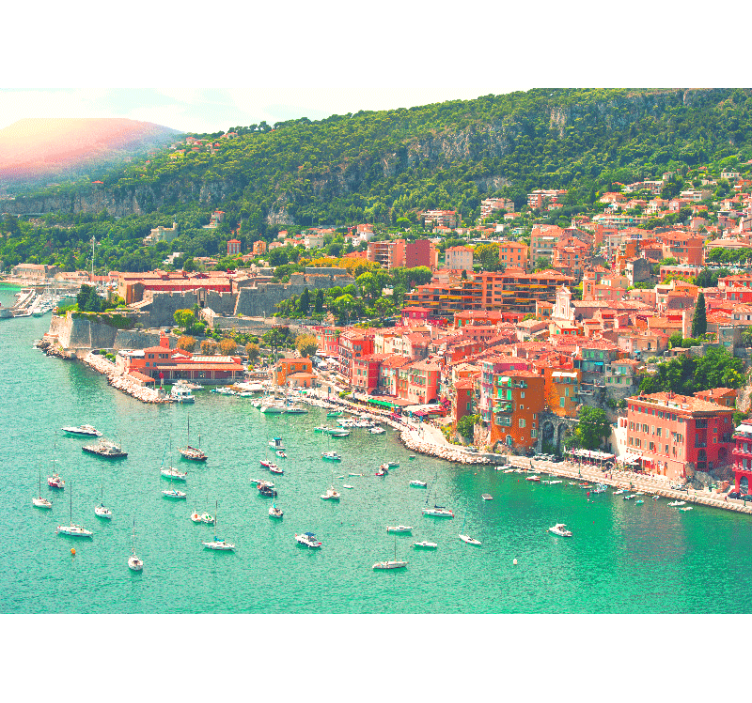 Fototapete städte küstendorf perspektive - TenStickers