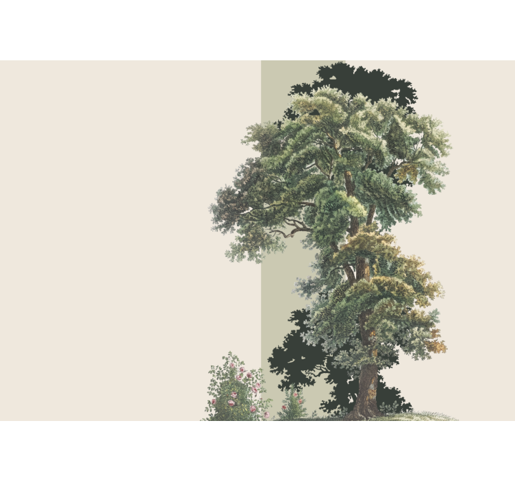 Fototapete natur farbige blätterlandschaft - TenStickers