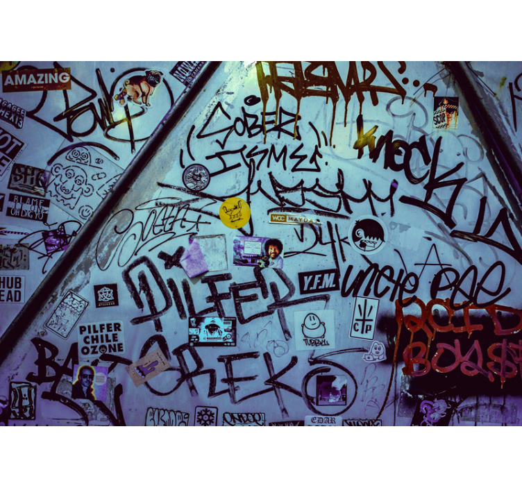 Fototapete graffiti urban tagging kunst - TenStickers