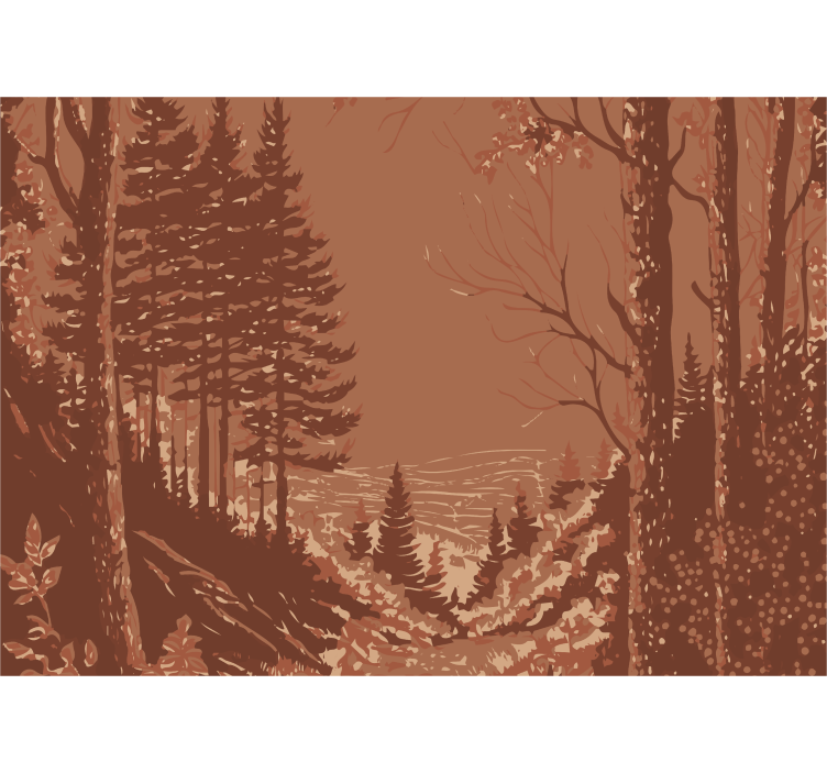 fototapet natur abstraktes design - TenStickers