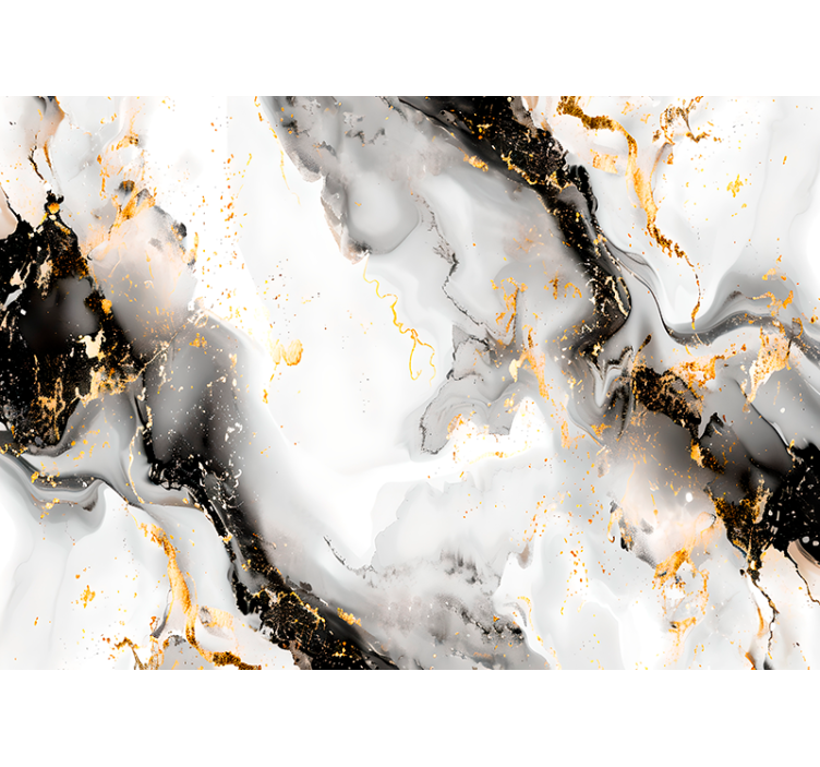 Fototapete abstrakt Schwarz-Weiß-Muster - TenStickers