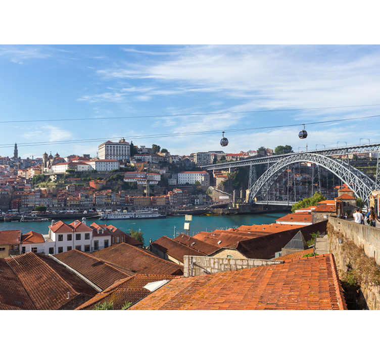 Fototapete städte und länder porto flussansicht - TenStickers