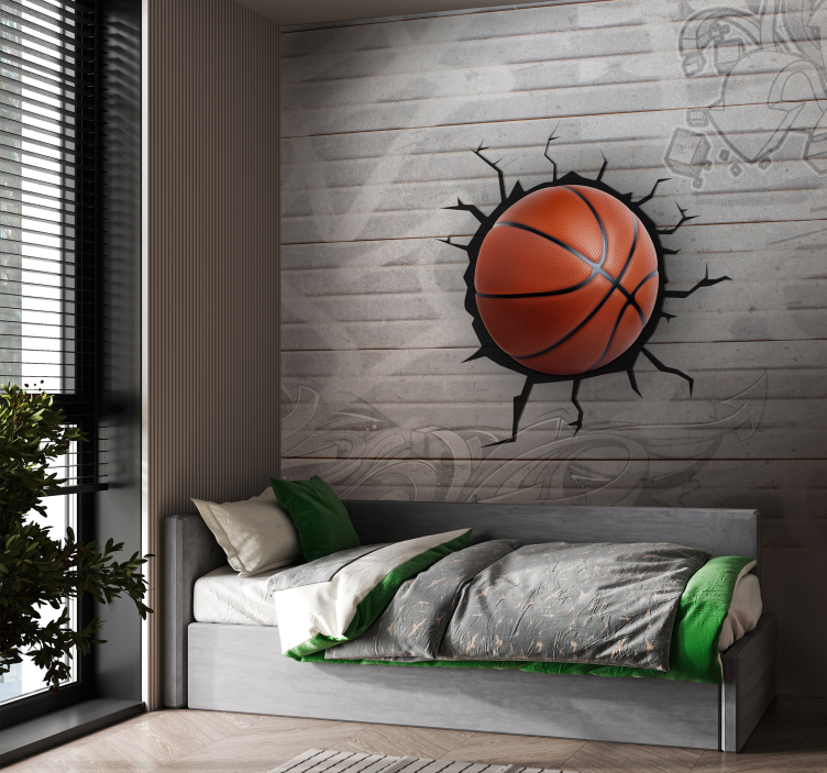 Fototapete 3D Graffiti Basketball - TenStickers