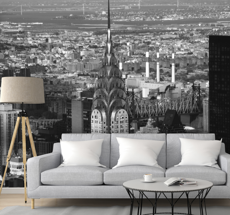 Fototapete New York skyline von chrysler building - TenStickers