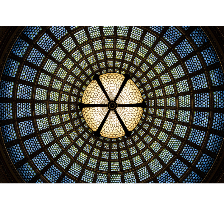 Fototapete 3D buntglasdecke - TenStickers