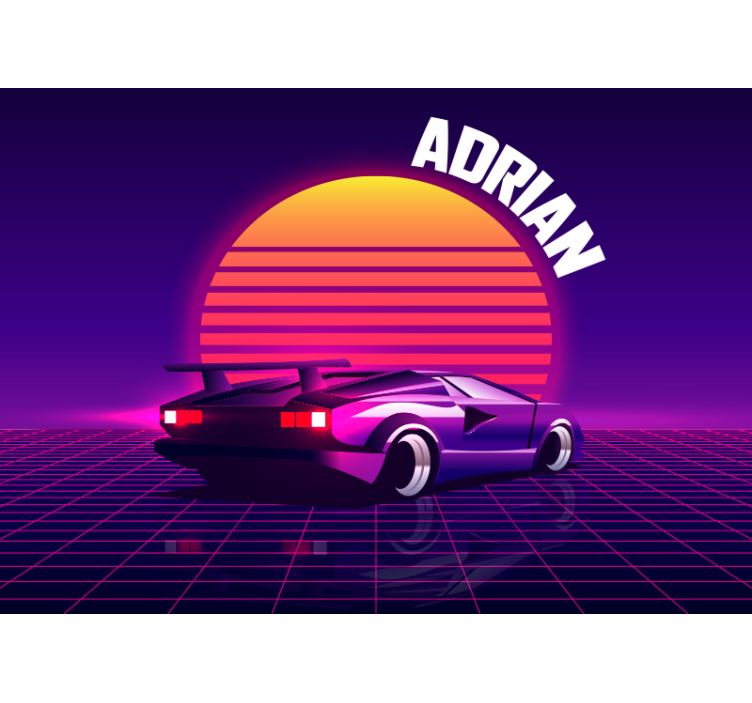 Fototapete fahrzeuge retro rennwagen - TenStickers