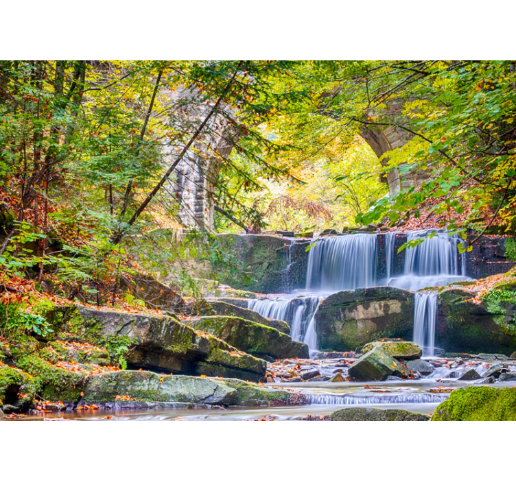 Fototapete wasserfall friedliche wasserfallfälle - TenStickers