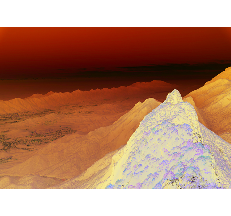 Fototapete landschaften atemberaubende bergansicht - TenStickers