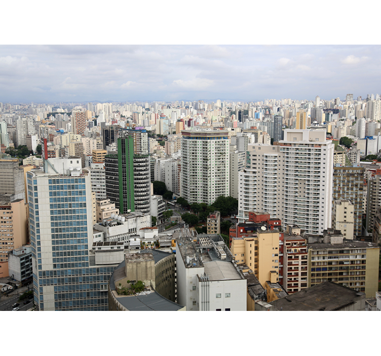 Fototapete Städte stadtbildperspektive - TenStickers