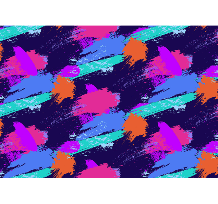 Fototapete abstrakt bunte pinselstriche - TenStickers