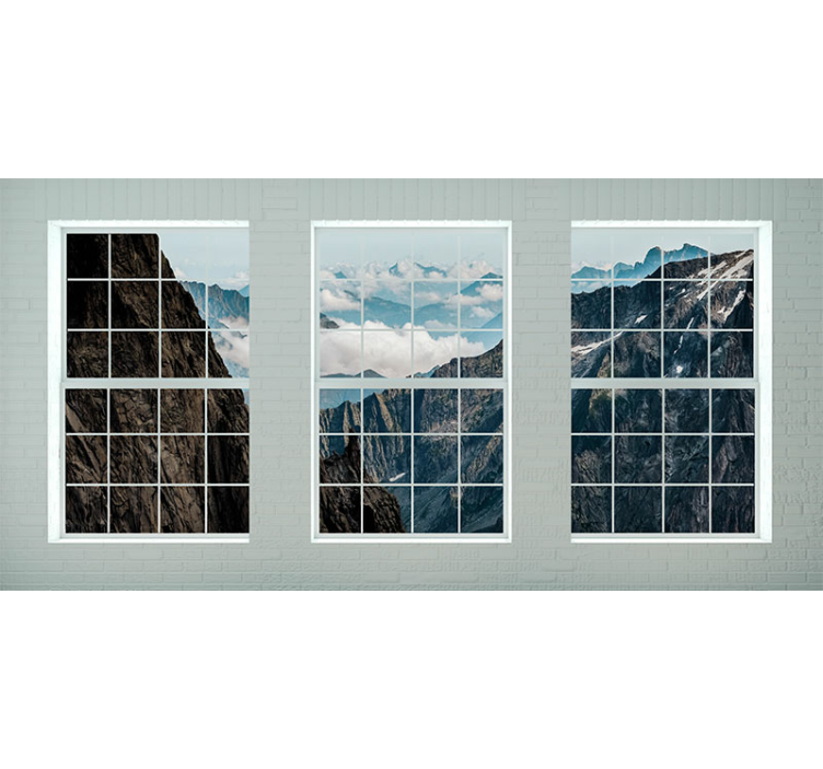 Fototapete berge mit blick auf die berge - TenStickers