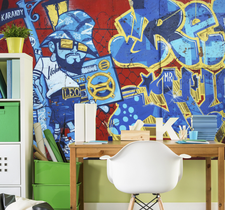 Cooles grafitti urban art Fototapete - TenStickers
