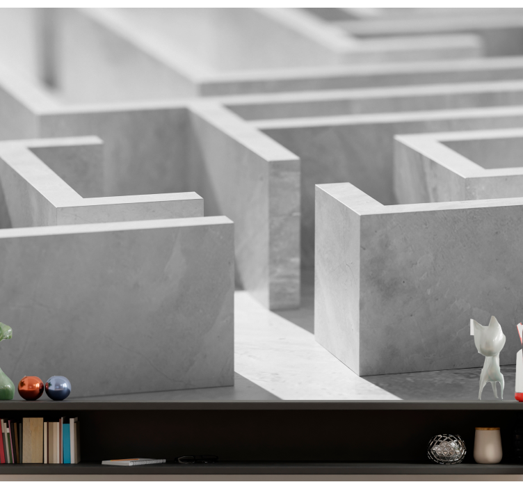 Fototapete abstrakt labyrinthstruktur details - TenStickers