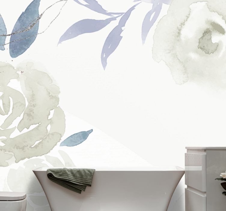 Fototapete Blumen elegantes abstraktes design - TenStickers